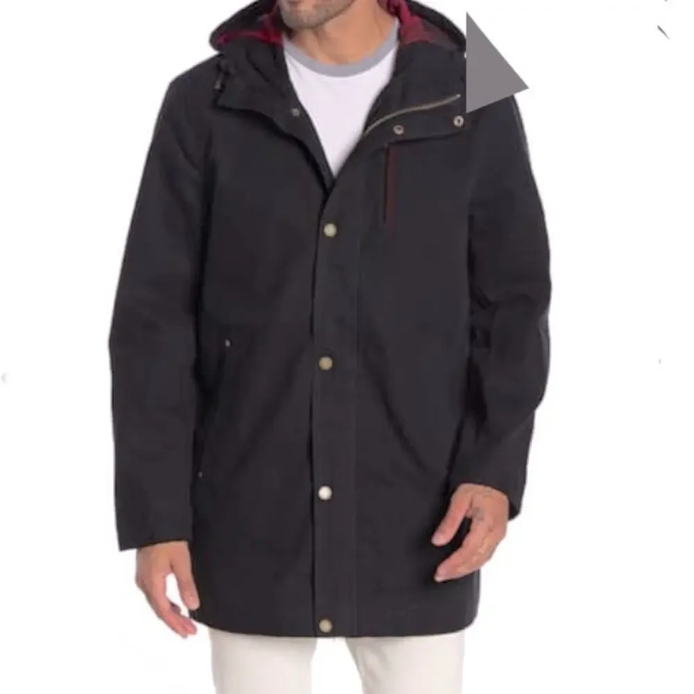 PENDLETON Black Hawk Hooded Zip Canvas Jacket